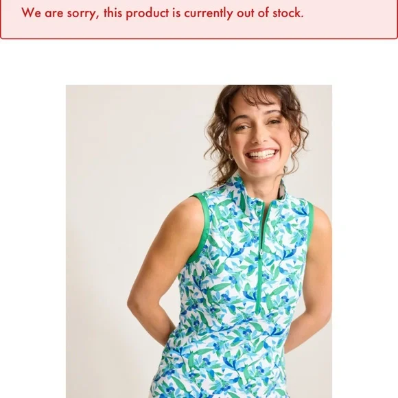 TOMMY BAHAMA Women’s Island Zone Aubrey Seaside Brights Mock  Top Size L NWT - Picture 2 of 14